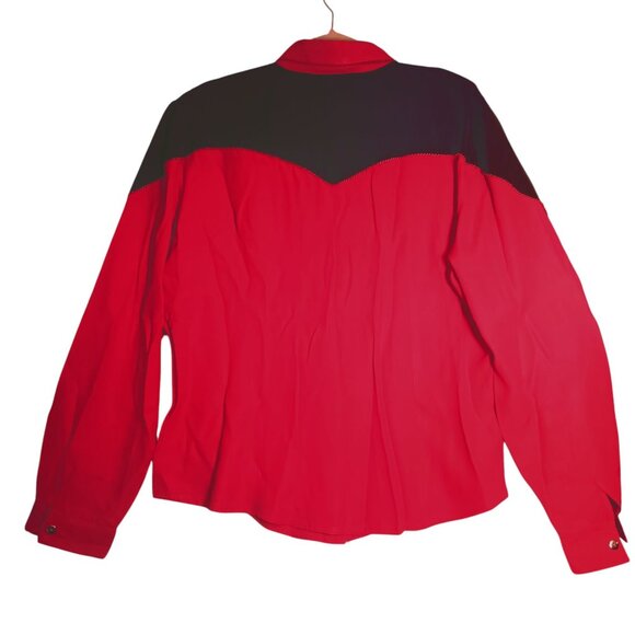 Roughrider Western Shirt Studs on Collar & Front Yoke Lg Sleeve Button Up Sz XL - Picture 2 of 10